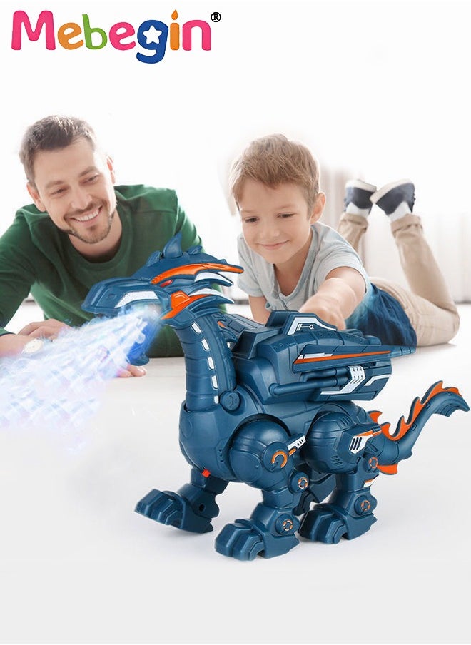 MEBEGIN Dinosaur Toys Fire Breathing & Walking Dinosaur Toys Gifts for Boys Electronic STEM Toys for Boys Girls  - Image 1