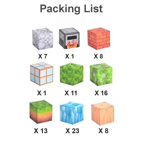Knick Knack Magnetic World Building Blocks Set | Mini Themed Magnetic Cubes for Kids Ages 3 and Up (88 Pieces) - Image 5