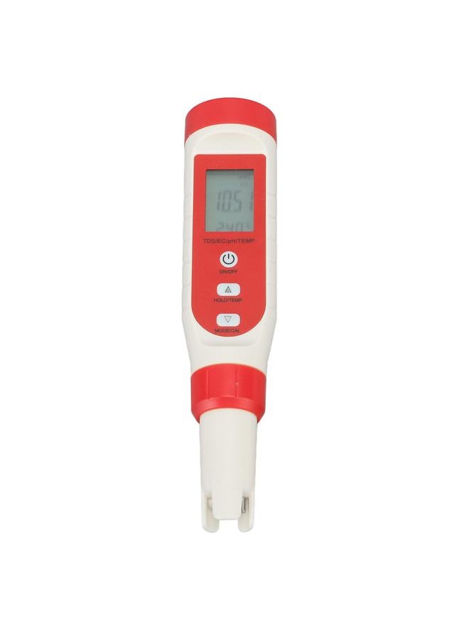 Thoraya Digital Water Tester Pen 4 in 1 PH TDS EC Temp Meter IP65 Waterproof Multifunctional Water Tester with HD LCD Screen  - Image 5