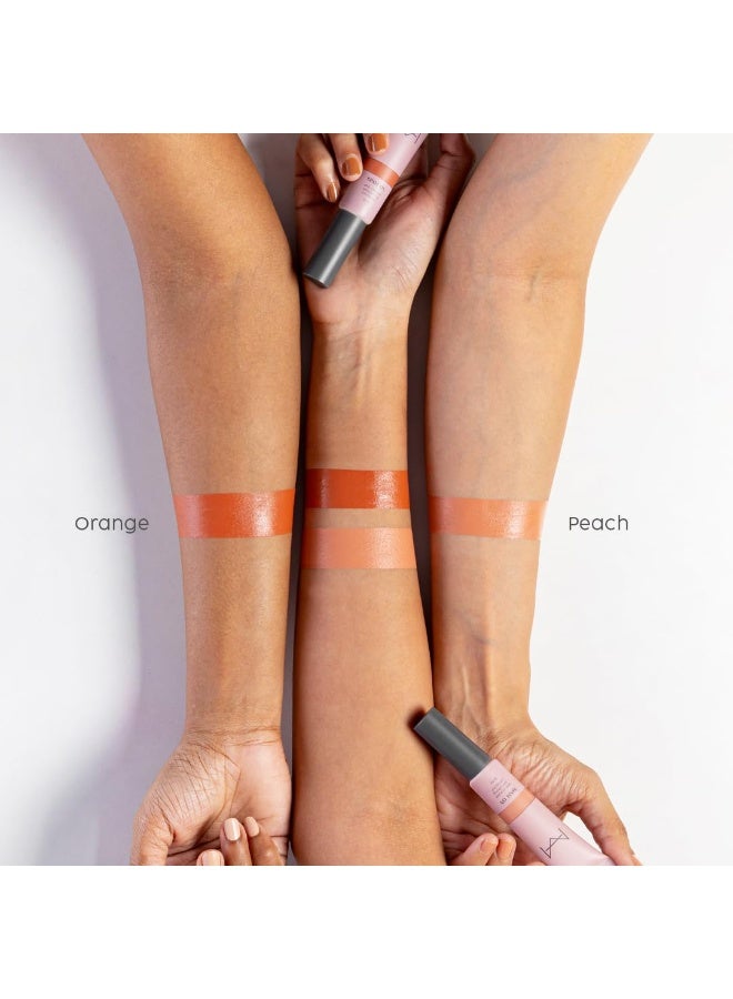 House Of Makeup Peach Colour Corrector For Face Makeup | Crease-free | Hydrating Pro Concealer/Colour Corrector for Dark Circles | Eye Underside & Inside Concealer | All Skin Type | 12 ml(Light to Medium Skin) - Image 3