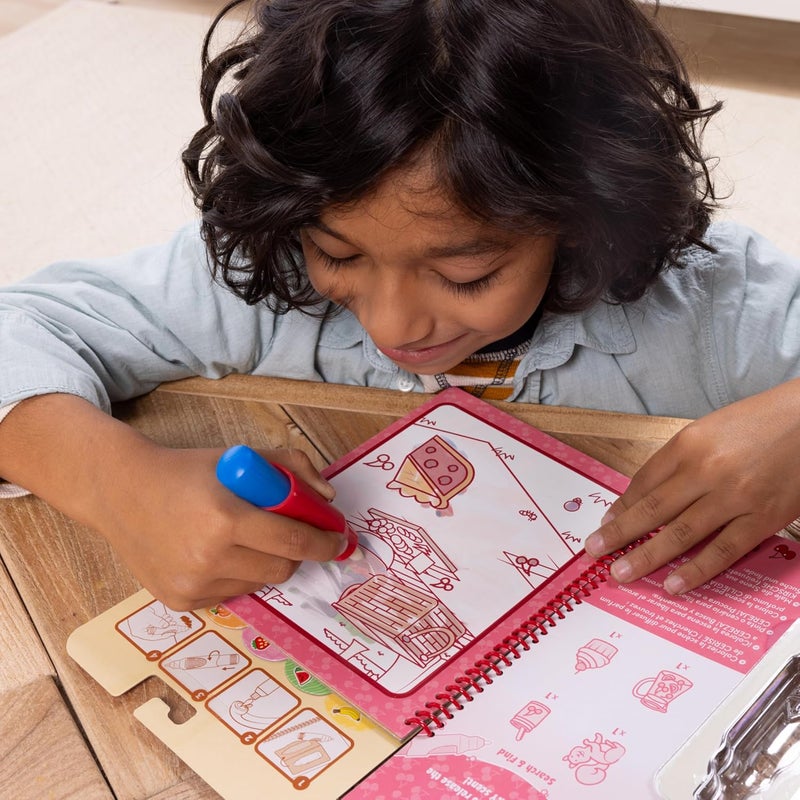 Melissa & Doug مجموعة مائية عطرية من ميليسا ودوج - وسادات نشاط قابلة لإعادة الاستخدام مع مشاهد مستوحاة من الفواكه والحلويات وأقلام قابلة للتعبئة - Image 2