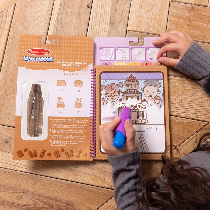 Melissa & Doug مجموعة مائية عطرية من ميليسا ودوج - وسادات نشاط قابلة لإعادة الاستخدام مع مشاهد مستوحاة من الفواكه والحلويات وأقلام قابلة للتعبئة - Image 3