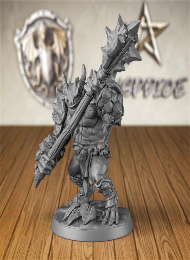 AUSPDICE Dungeons and Dragons Amphibious Bull Miniature 32mm, Durable Resin, Ideal Gift for Dungeon Master - Image 4