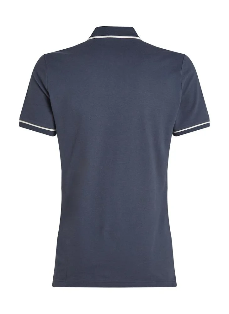 Calvin Klein Jeans Print Collared Neckline Polo Shirt
