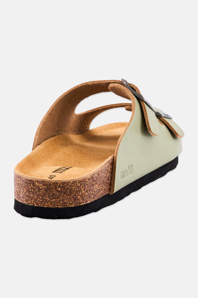 Mudd Women Slip On Cork Sandals, Olive - Image 3
