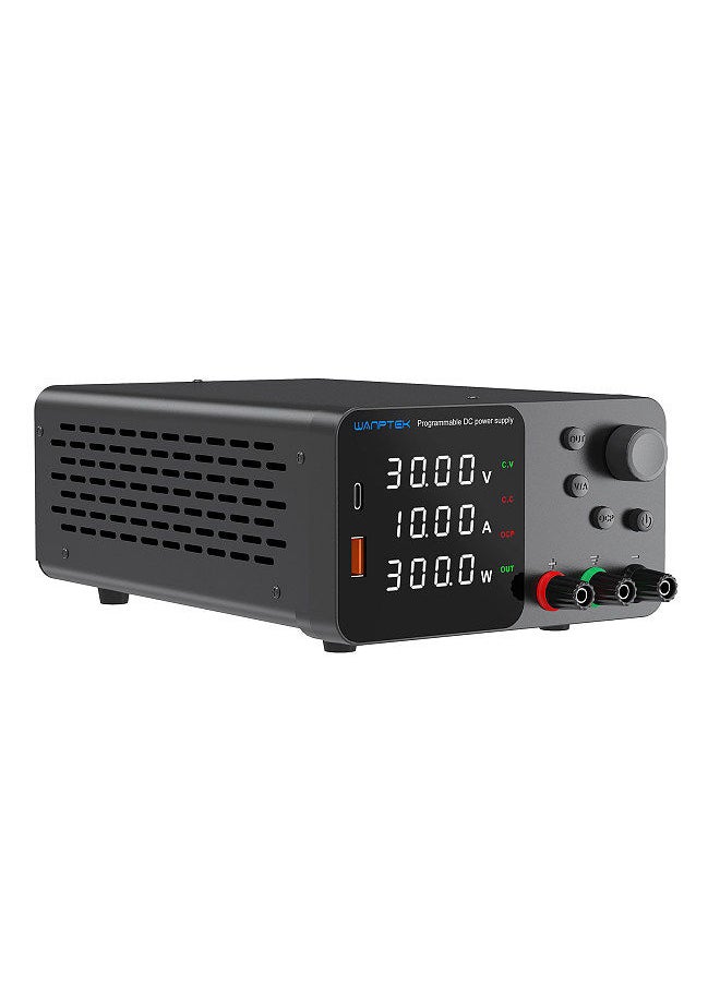 wanptek - Variable DC Power Supply 30V 10A Bench Power Supply with 4-Digits LED Display Adjustable Switching Power Supply - Image 1