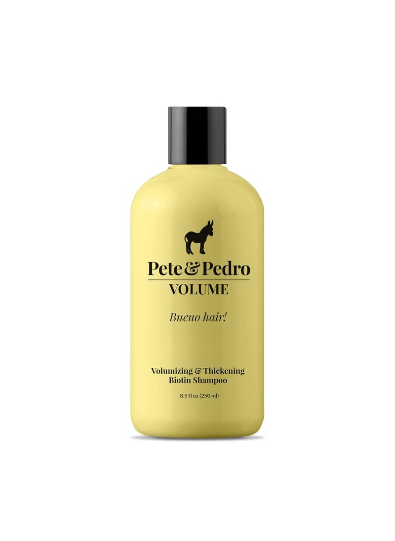 Pete & Pedro - Pete  Pedro VOLUME SHAMPOO  Volumizing  Thickening Biotin Hair Strengthening Mens  Women Daily Cleansing Shampoo  Alcohol  Paraben Free  As Seen on Shark Tank 85 oz - Image 1