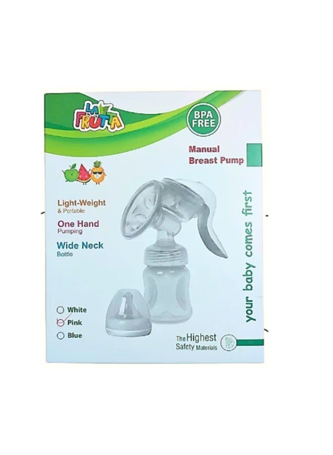 لا فروتا مضخة حليب الثدي اليدوية الجديدة من لا فروتا، مقاس واحد، حلمة سيليكون، لون أبيض - Image 2