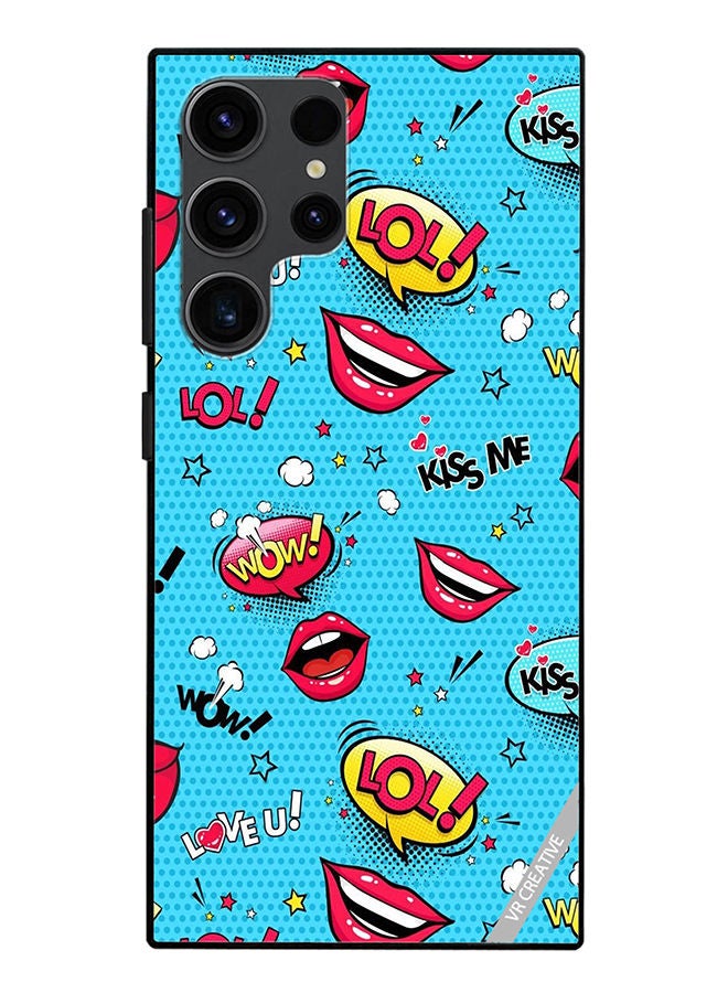 VR CREATIVE Protective Case Cover For Samsung Galaxy S23 Ultra 5G Pop Art Design Multicolour - Image 1
