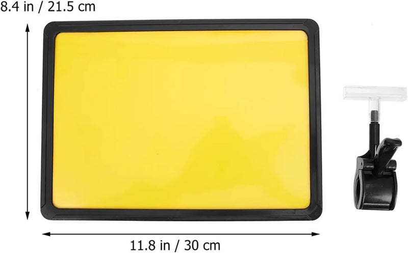 Sign Clips 4pcs A4 Ad Sign Holders with Erasable PVC Price Tags Adjustable 360 Degree For Sale Retail Display - Image 3