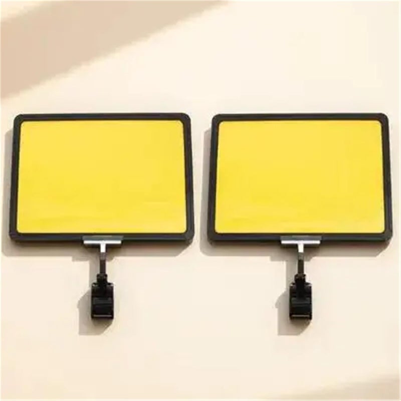 Sign Clips 4pcs A4 Ad Sign Holders with Erasable PVC Price Tags Adjustable 360 Degree For Sale Retail Display - Image 2