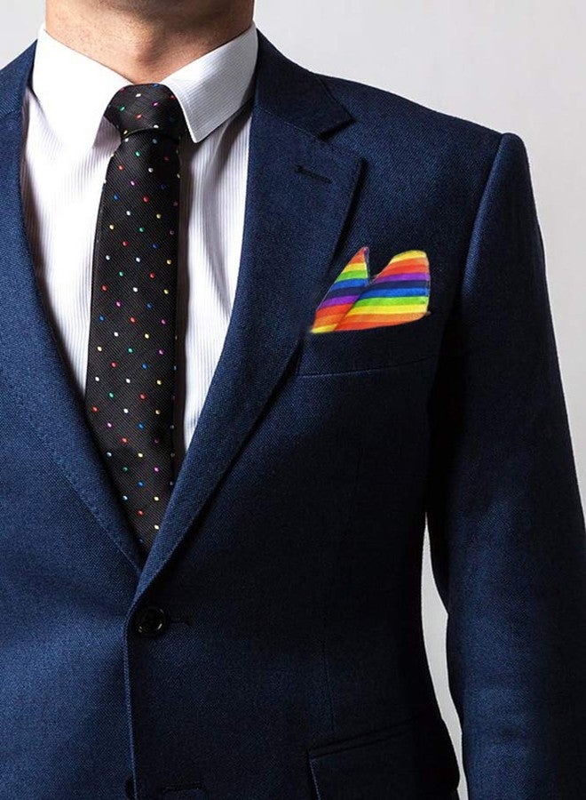 Flairs New York Gentleman's Essentials Pocket Square Handkerchief (Rainbow) - Image 2