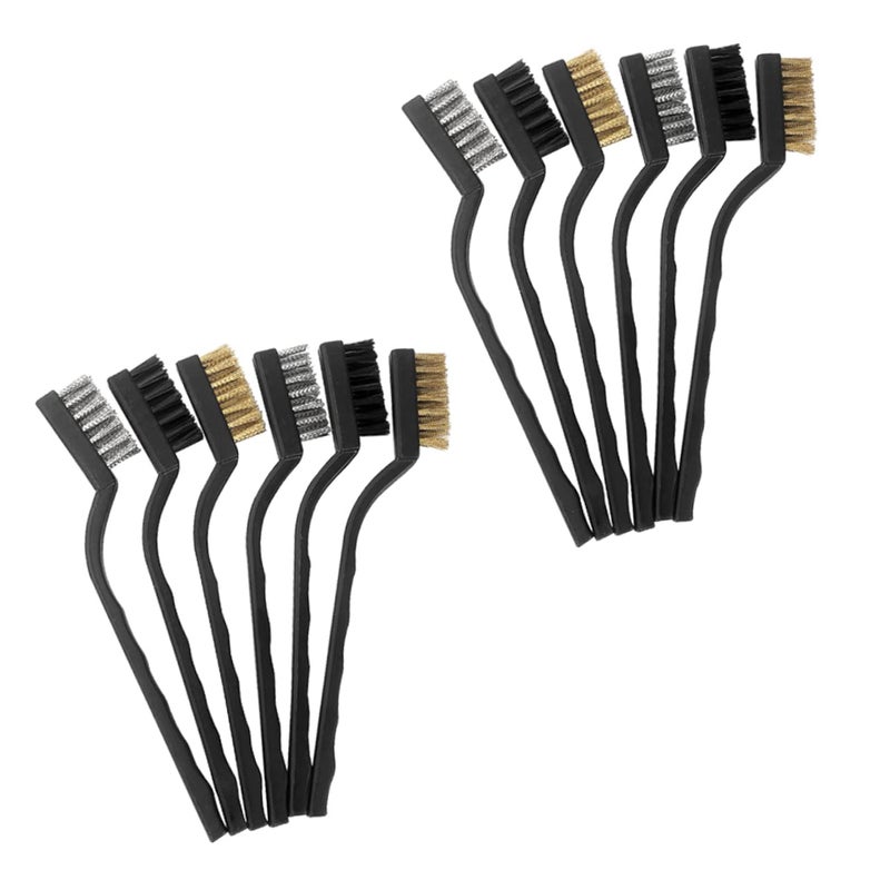 12 Pcs Professional Curved Wire Brush Set For Efficient Scrubbing And Cleaning - Image 2