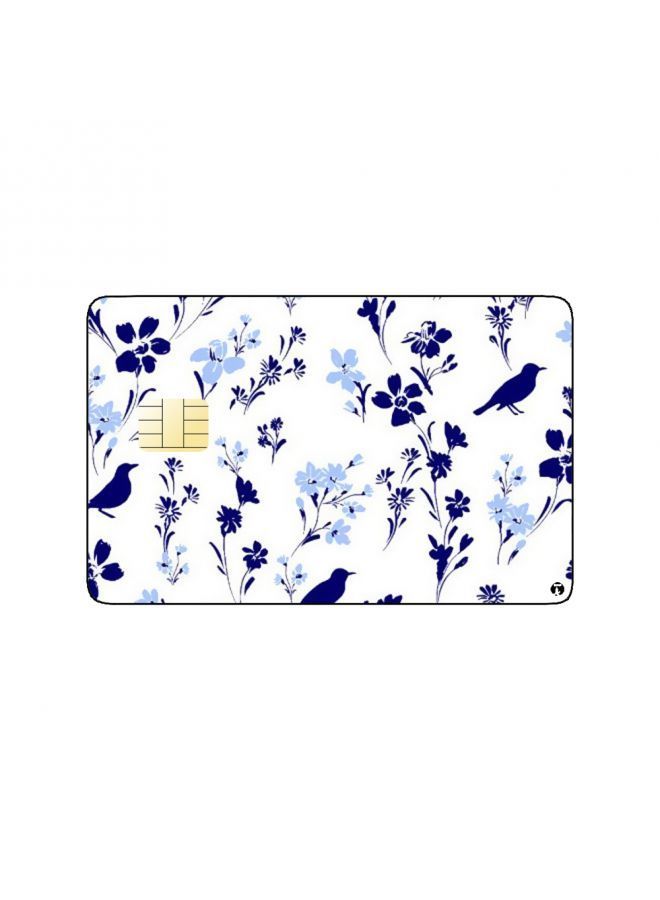 RKN PRINTED BANK CARD STICKER Beautiful Birds Drawing With Tree Leaves - Image 2