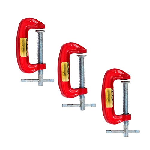 GLOBUS 410 Mini C OR G Clamp 3 INCH Set AND Measuring Tape 3 Mtr/12Feet/72 Inches (Pack Of 4) - Image 4