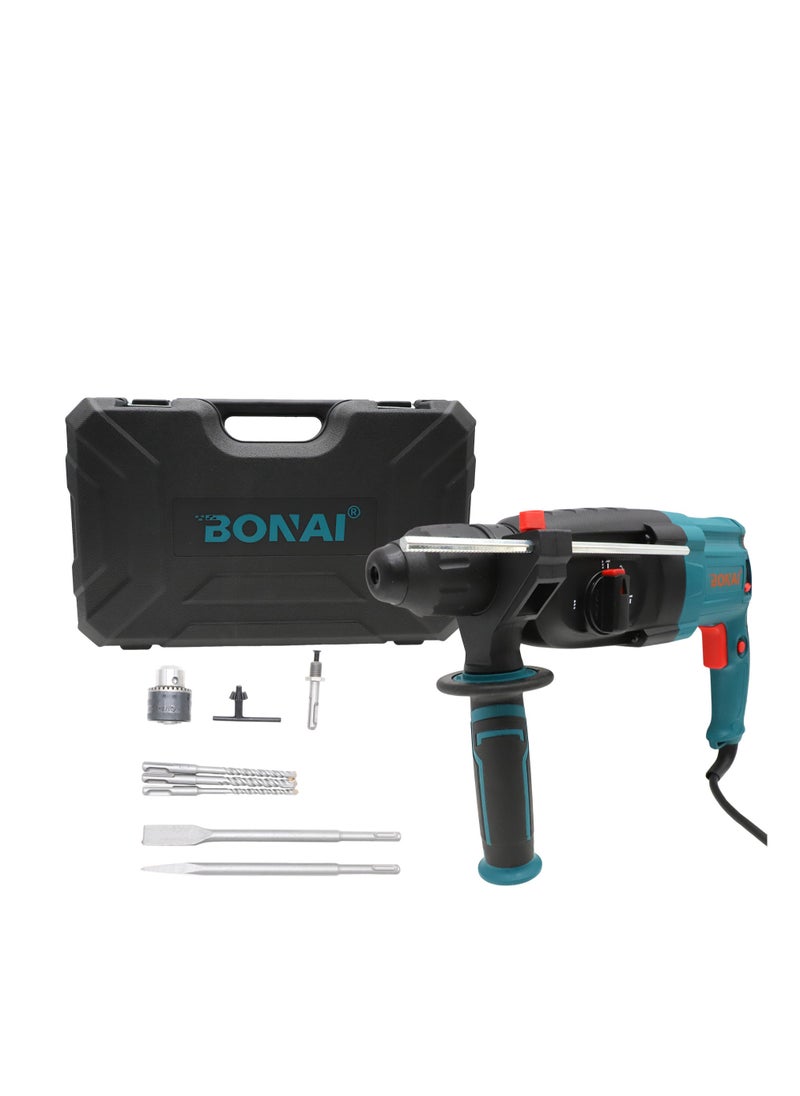 BONAI - Corded Rotary Hammer with Drill Attachments 2200w Concrete 26mm. - Image 1
