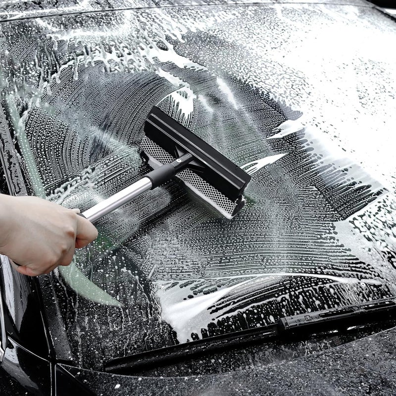 Erweicet 2Pcs Glass Wiper Glass Cleaning Brush Professional Double Glazed Window Squeegee Scraper for Car Windshields and Window Cleaning Tool - Image 4