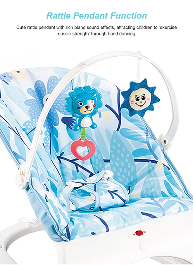 MaBaby Vibrating Infant Baby Rocker Swing, Multifunctional Baby Bouncer Chair With Interactive Toy Rack And Music  - Image 5