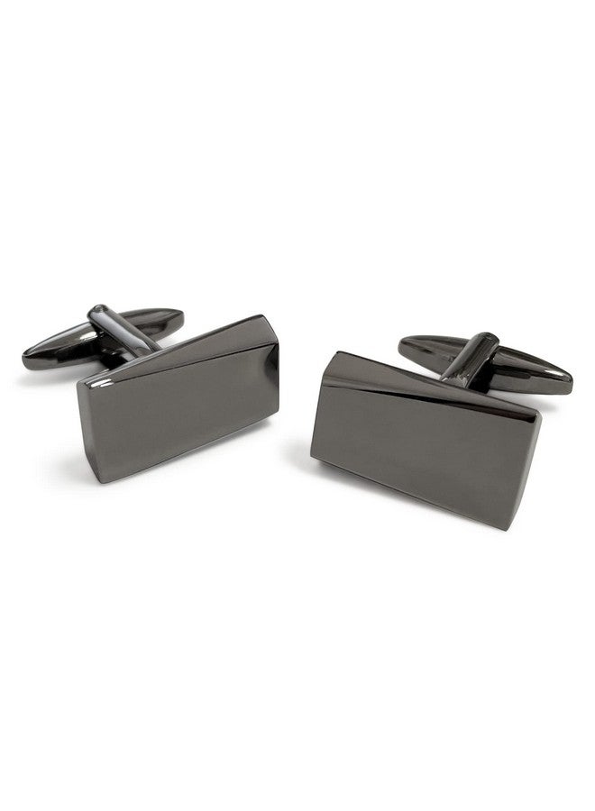 Merit Ocean Black Classic Cufflinks For Men Stainless Steel Wedding Business Gifts - Image 3
