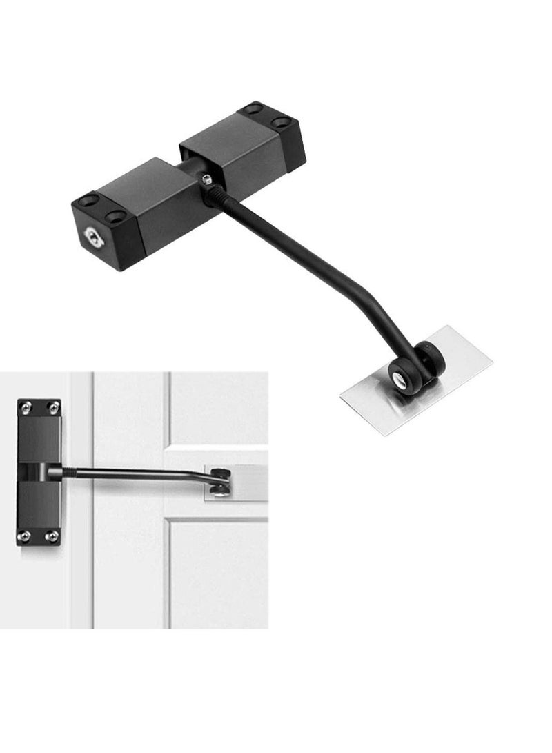 SYOSI Automatic Door Closer, Stainless Steel Door Closing Controller for Residential Commercial Use,Adjustable Closing Speed System - Image 1