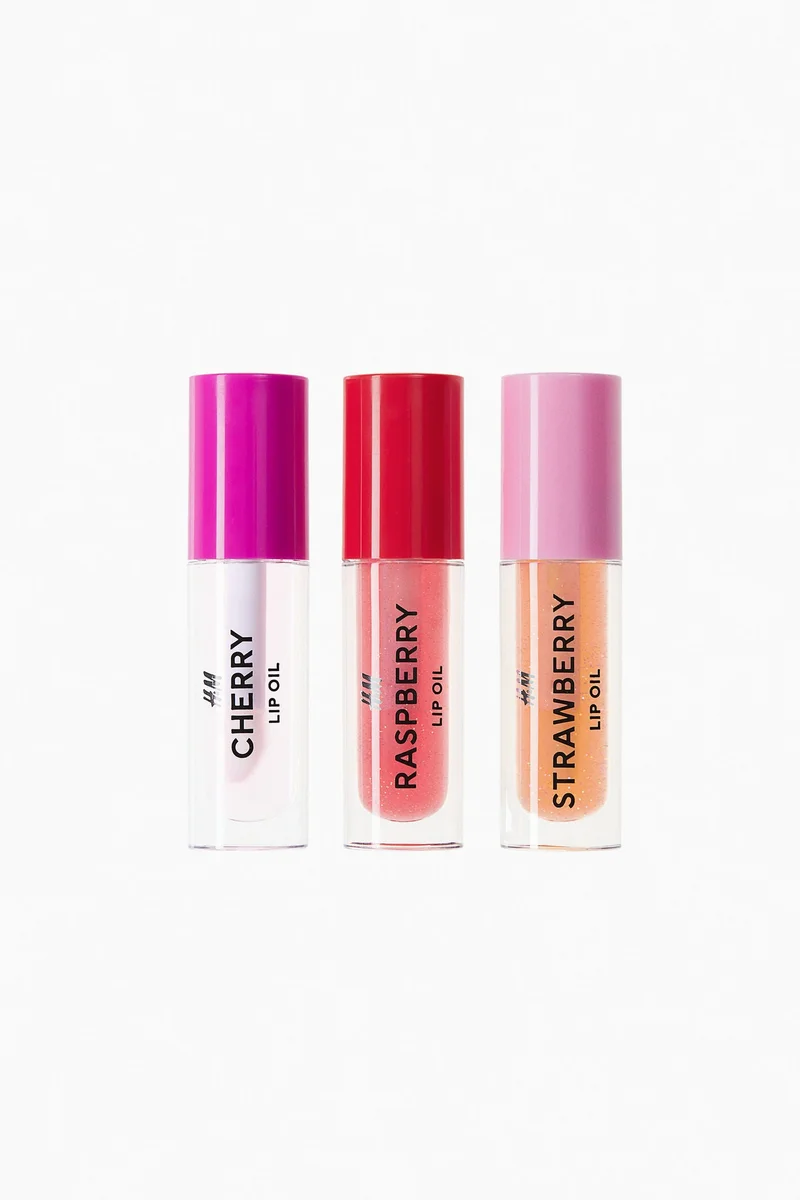 H&M 3-pack flavoured lip oils