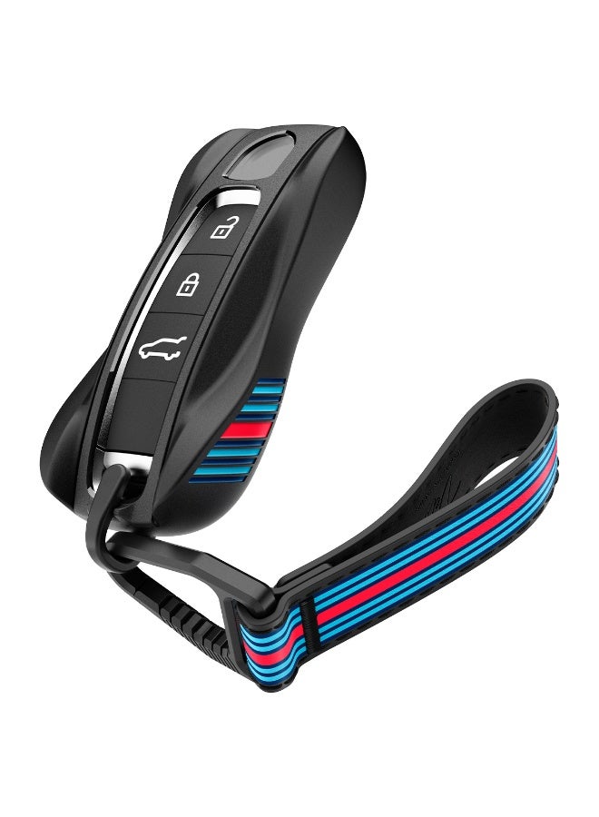 Spigen Porsche Key Fob Cover [Titanium Hinge-Free Carabiner & Vintage Racing Aesthetic] Cayenne Panamera Taycan 911 Protective Hard Shell Keyfob Anti-Scratch Accessories Smart Key Ring Keychain - Image 1