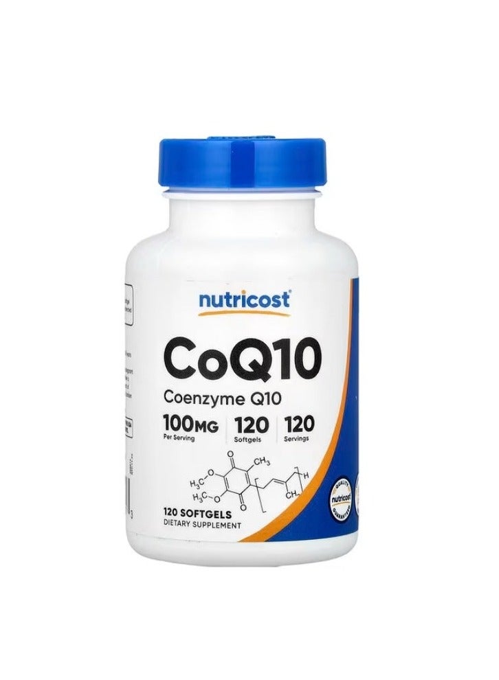 Nutricost, CoQ10, 100 mg, 120 Softgels - Image 1