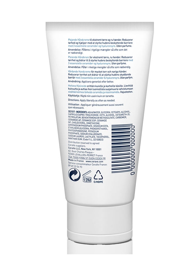 CeraVe Reparative Hand Cream For Dry Hands With Hyaluronic Acid 50ml - Image 2