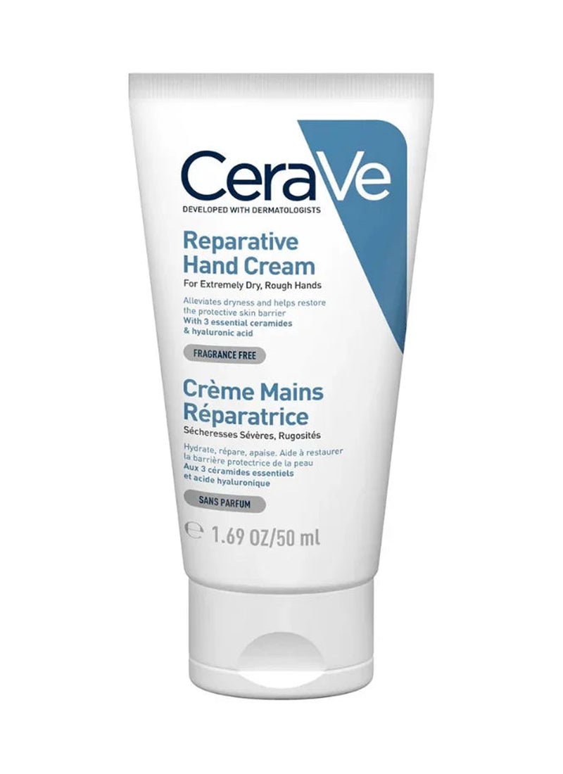 CeraVe Reparative Hand Cream For Dry Hands With Hyaluronic Acid 50ml - Image 1