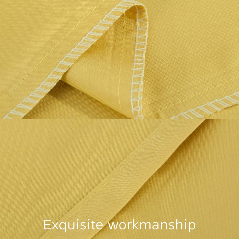إن تي باي NTBAY COTTON 26X26 EURO SHAM COVERS - 500 THROWN COUNT COTTER COTTON COTTON CONDO COVERS 2 Pack Super Super Super و Breatable 26x26 Cover Cover Comple Palow Cases 26 × 26 بوصات أصفر  - Image 2