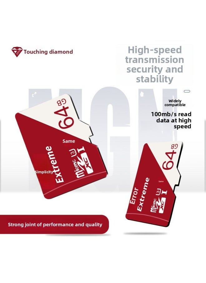 Diamond TF Card Memory Card SD16g 32G 64G 128G Mobile Phone Camera Driving Recorder Memory Card-Color:Special Version For Children's Camera-Capacity:128GB