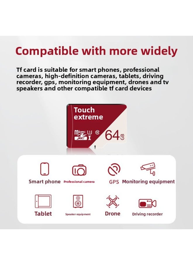 Diamond TF Card Memory Card SD16g 32G 64G 128G Mobile Phone Camera Driving Recorder Memory Card-Color:Special Version For Children's Camera-Capacity:128GB
