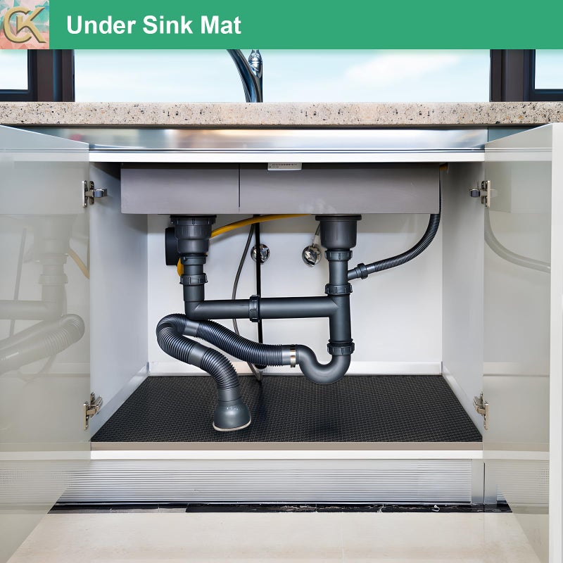 ChiKiner Self-Adhesive Shelf Liner Kitchen Liner, Waterproof Backed Paper Easy Peel and Stick Contact Liner Without Residue for Decor Your Desk Surface, Kitchen Countertops (Black, 11.8 x 59 inches) - Image 5