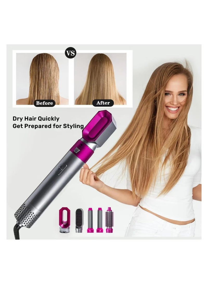 5 in 1 Hair Styler, New Updated Air Styler with Hot Air Brush, Air Curler, Hair Dryer, Straighteners,Wrapper, Negative Ion Hair Warp Suitable for All Hair Types - Image 5