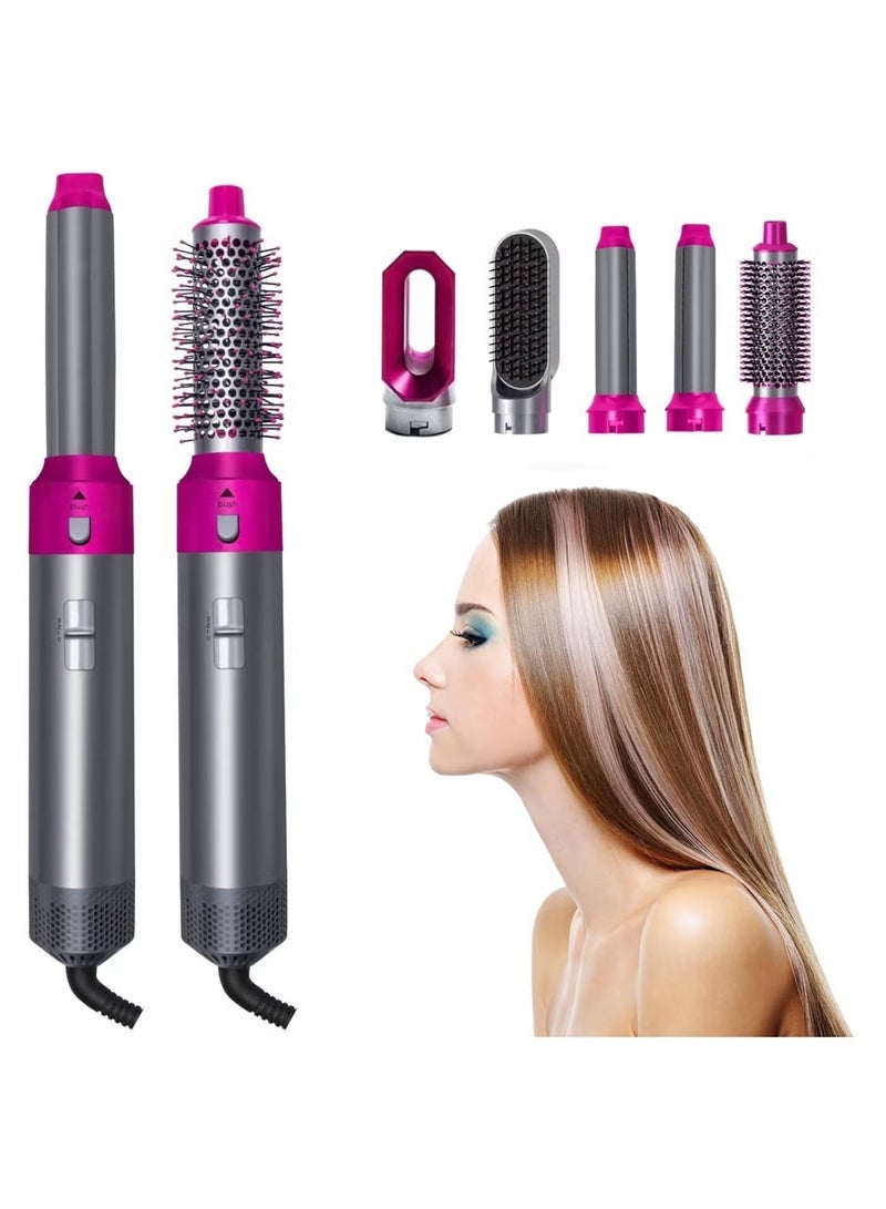 5 in 1 Hair Styler, New Updated Air Styler with Hot Air Brush, Air Curler, Hair Dryer, Straighteners,Wrapper, Negative Ion Hair Warp Suitable for All Hair Types - Image 2