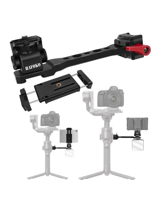 HAFOKO RS4 Phone Holder & Tablet Mount, Aluminum Alloy Monitor Mount, Compatible with DJI RS4/RS4 PRO/RS3/RS3 PRO/RS3 Mini/RS2/RSC2 Gimbal Stabilizer - Image 1