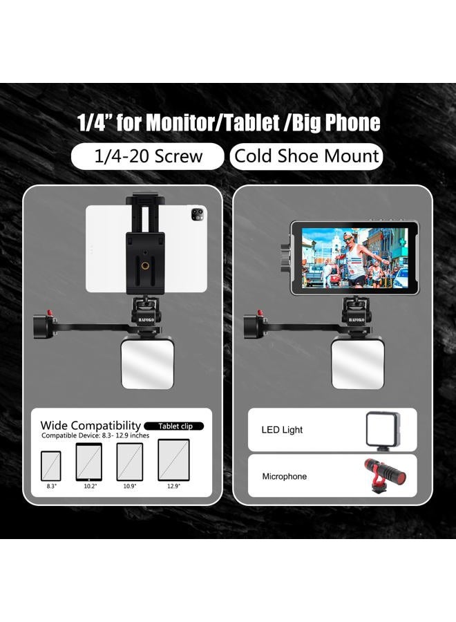 HAFOKO RS4 Phone Holder & Tablet Mount, Aluminum Alloy Monitor Mount, Compatible with DJI RS4/RS4 PRO/RS3/RS3 PRO/RS3 Mini/RS2/RSC2 Gimbal Stabilizer - Image 3