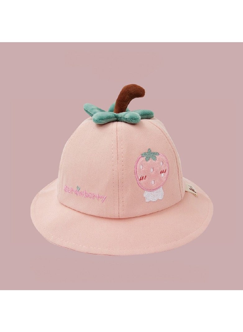 KUYING Pink series Children's Travel sun Protection and Sunshade Fisherman hat 