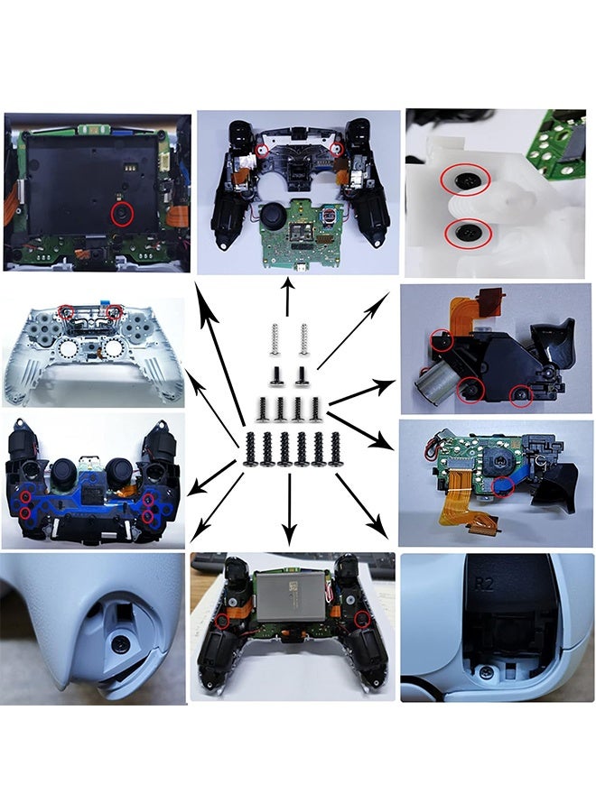 Lemon Screws Set for PS4 PS5, Xbox one/series X Controller Install Repair Screws and Phillips T6 T8 Screwdrivers Open Shell Tool - Image 5