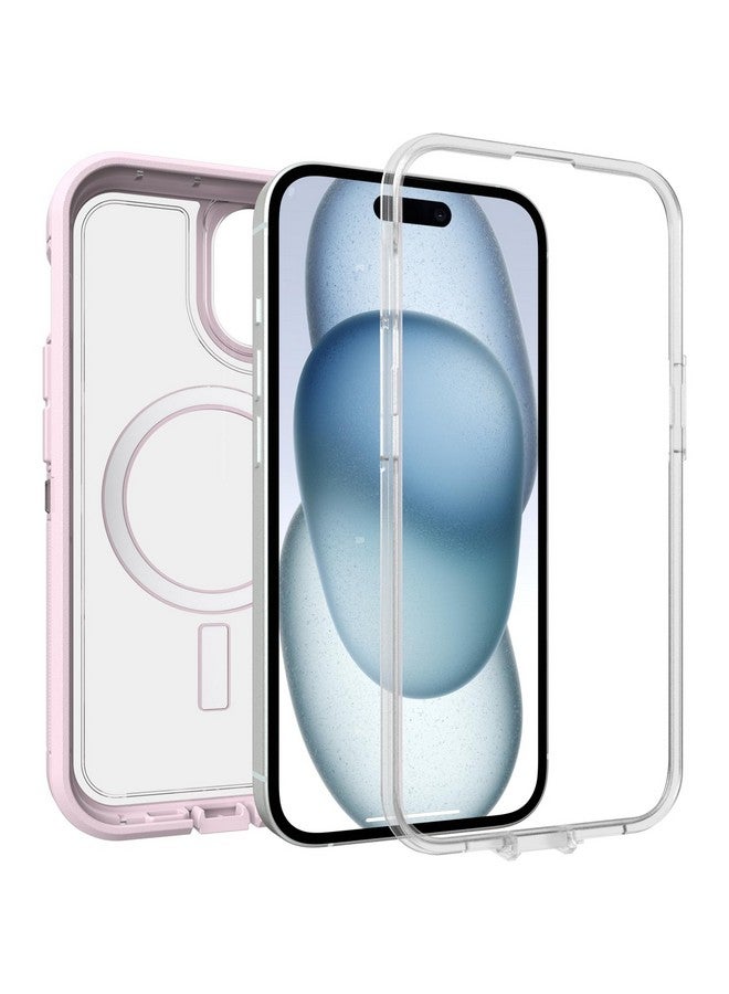 Otterbox OtterBox iPhone 16e, 15, 14, & 13 Defender Series XT Clear Case - Mountain Frost (Clear), screenless, Rugged, Snaps to MagSafe, Lanyard Attachment  - Image 4