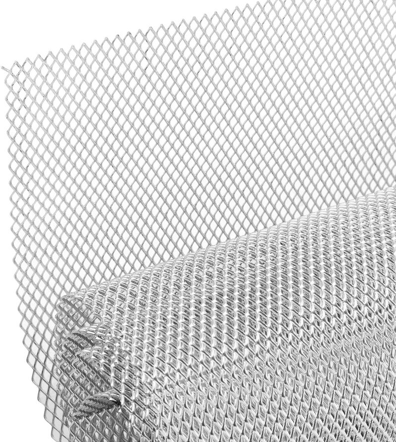 AggAuto 40"x13" Car Grill Mesh - Black Aluminum Alloy Rhombic Hole Bumper Grille Insert, Universal Fit - Image 1