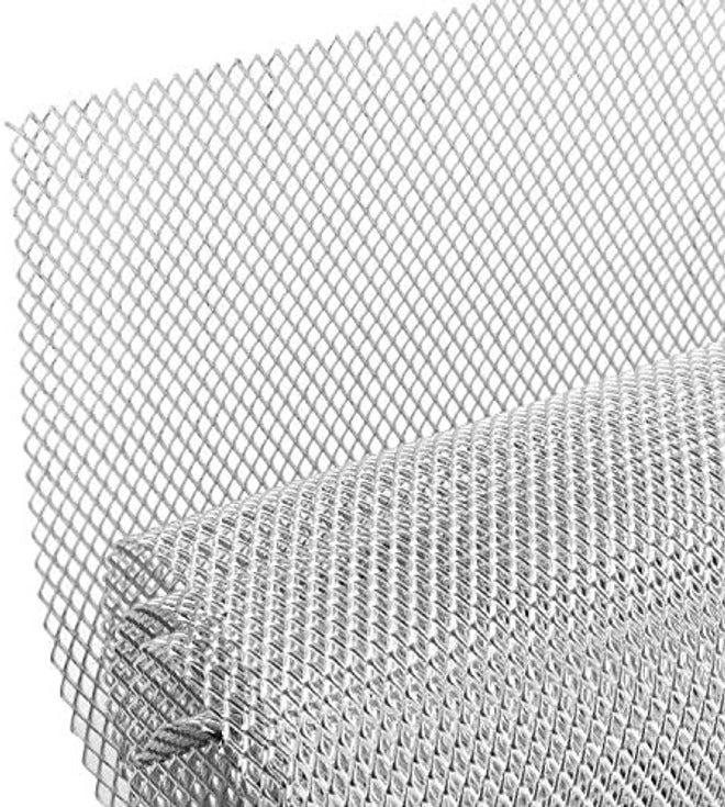 AggAuto 40"x13" Car Grill Mesh - Black Aluminum Alloy Rhombic Hole Bumper Grille Insert, Universal Fit - Image 3