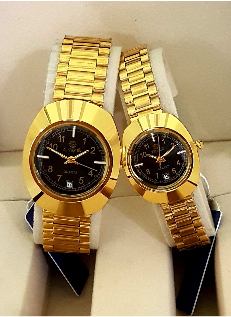 SUPERSTON - couple watches - 2 pcs for men and women - original and waterproof 100% with box - Image 1