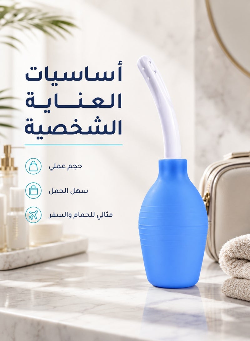 310 Ml Ball Rubber Rinser With Long Nozzle, Blue - Image 5