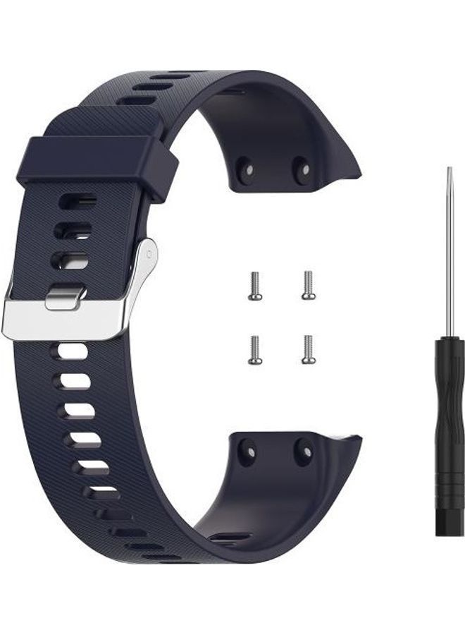 NIBEMINENT Silicone Wrist Strap For Garmin ForeAthlete 35J/Forerunner 35J Navy Blue - Image 4