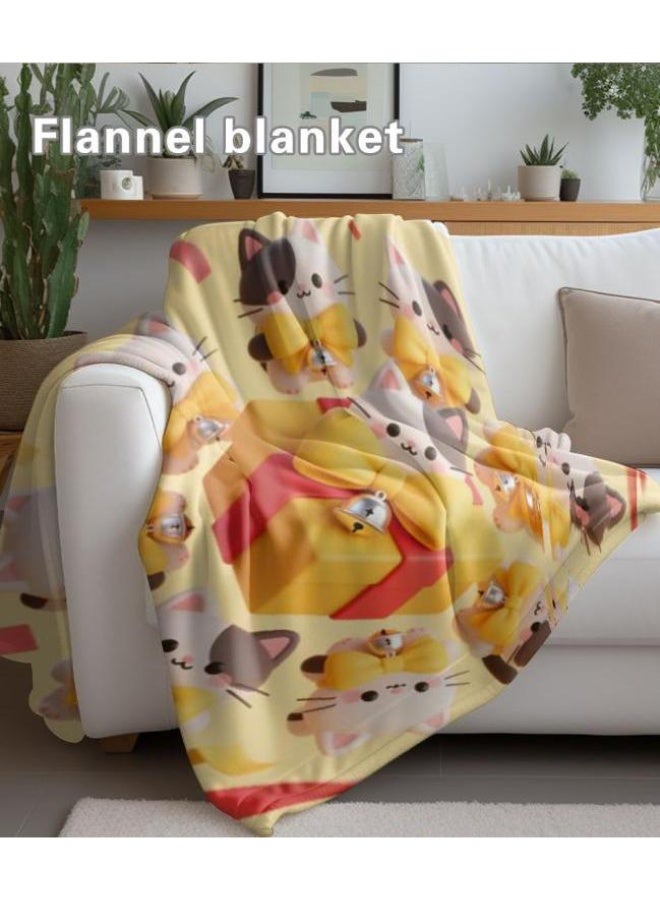 general Wisdom Fairy (latest) flannel thin blanket (warm and comfortable, suitable for sleep, game use, dust and sandproof) 150cm*200cm - 54 - Image 4