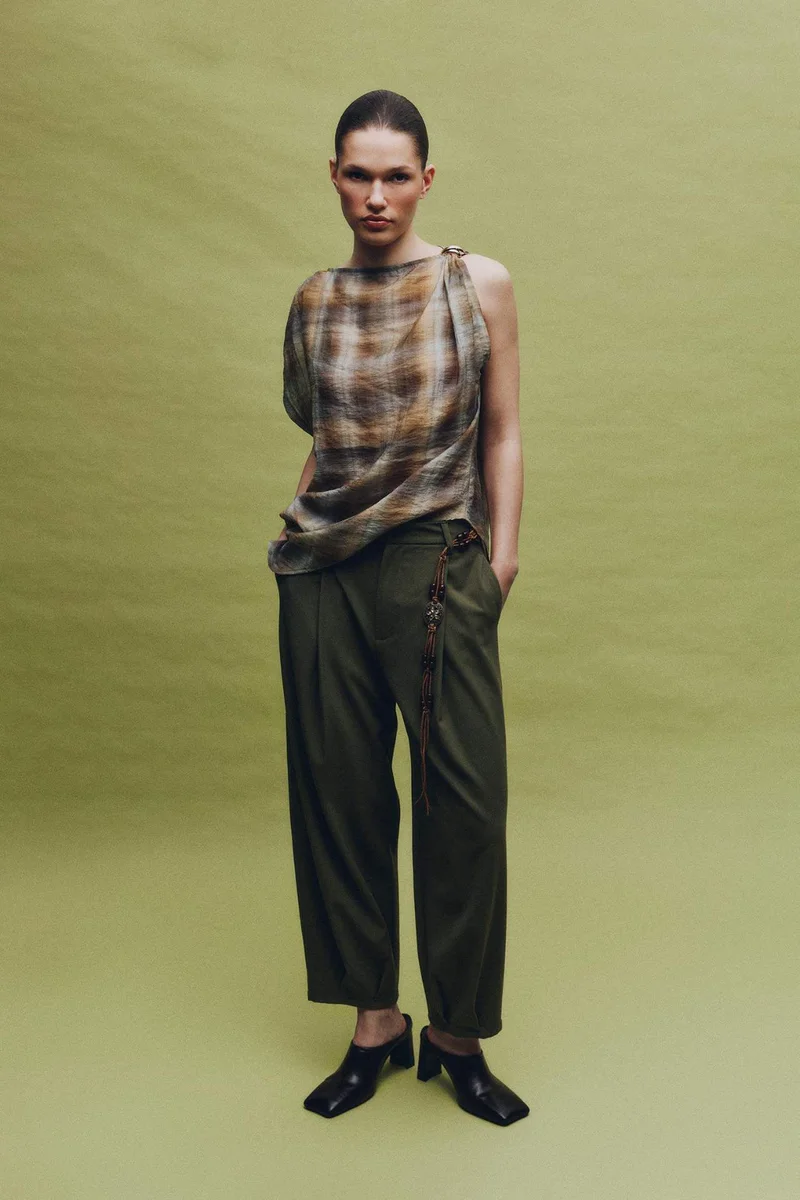 ديفاكتو Balloon Fit Normal Waist Straight Leg Pants
