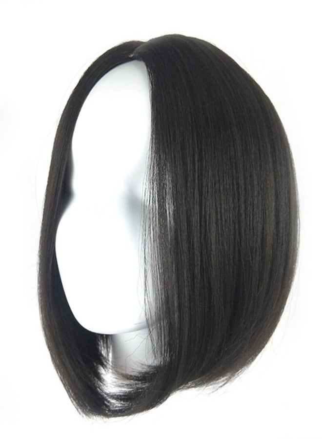 High Temperature Silk Machine Woven Medium Split Wave Wig - Image 4