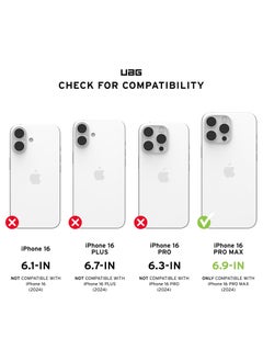 Urban Armor Gear UAG Pathfinder MagSafe for iPhone 16 Pro Max Case Cover [18 Feet Drop tested]  - Dark Earth  - Image 2