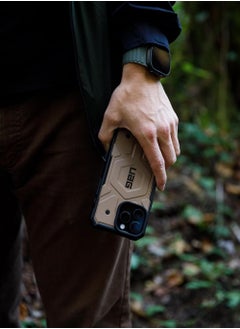 Urban Armor Gear UAG Pathfinder MagSafe for iPhone 16 Pro Max Case Cover [18 Feet Drop tested]  - Dark Earth  - Image 3